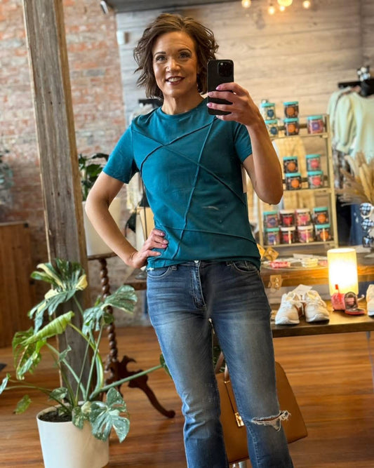 SAPPHIRE - RAISED SEAM TEE