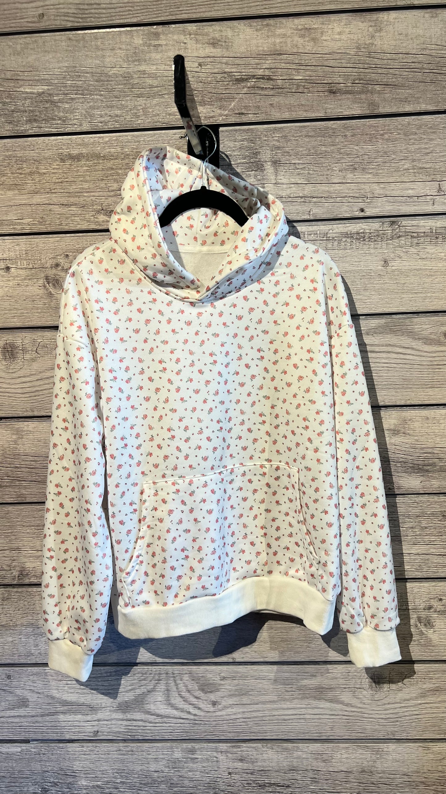 THE KANGA- FLORAL PRINTED HOODIE