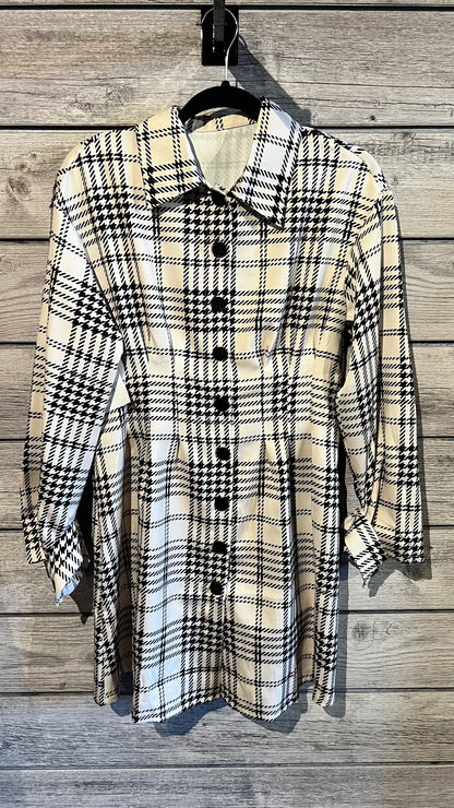 RUE- RETRO PLAID SHIRT DRESS