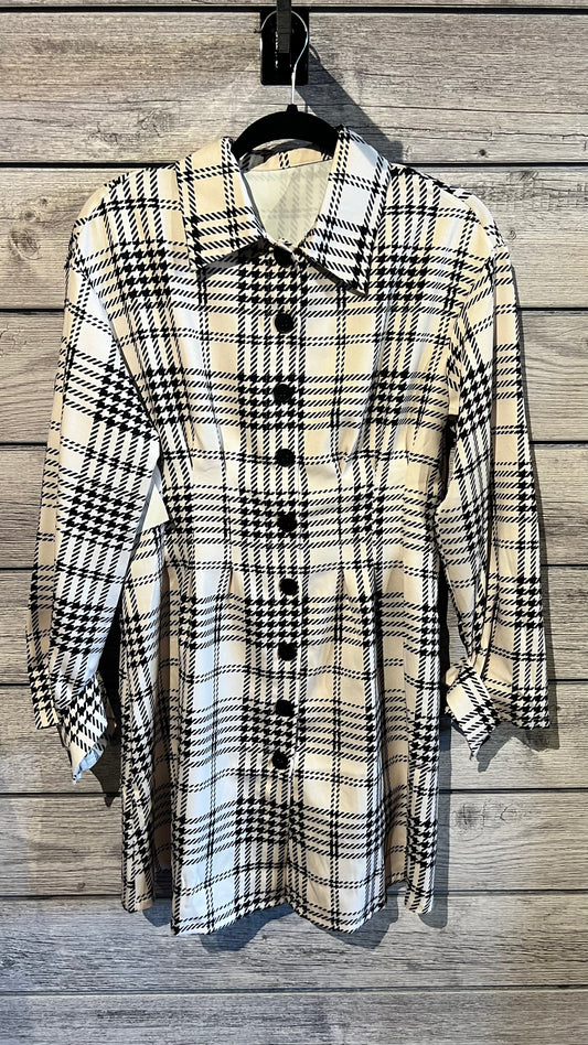 RUE- RETRO PLAID SHIRT DRESS