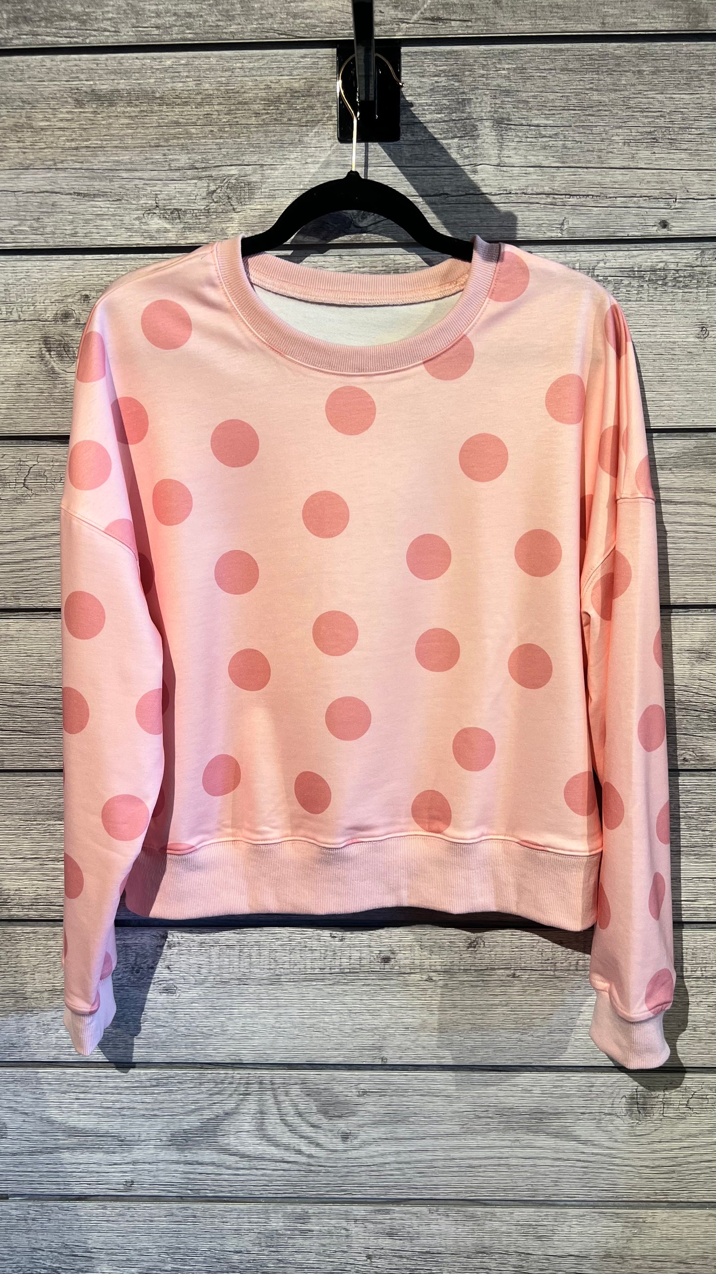 THE DOTTIE- LOOSE PULLOVER SWEAT SHIRT