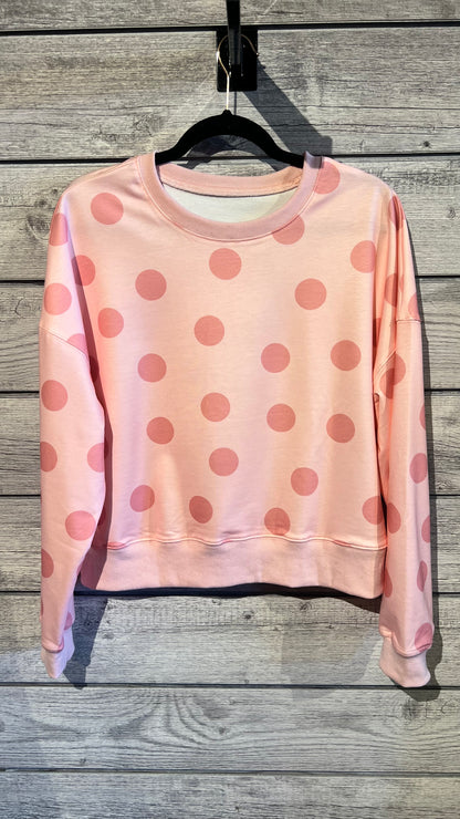 THE DOTTIE- LOOSE PULLOVER SWEAT SHIRT