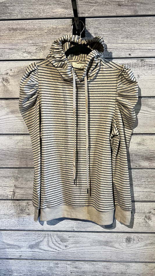 Puff Sleeve Two Tone Stripe