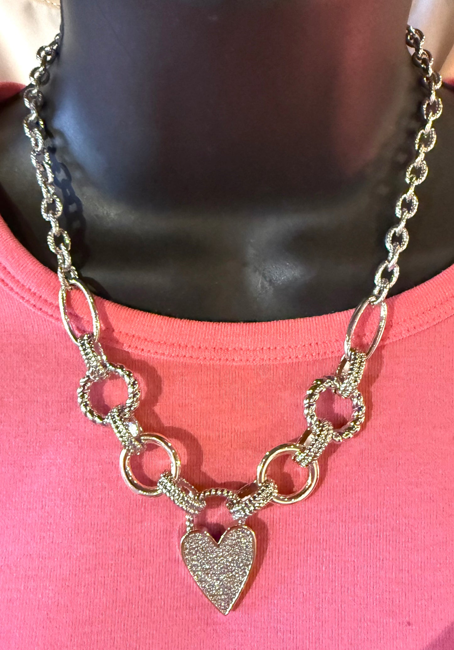 HEART CHARM CHAIN NECKLACE
