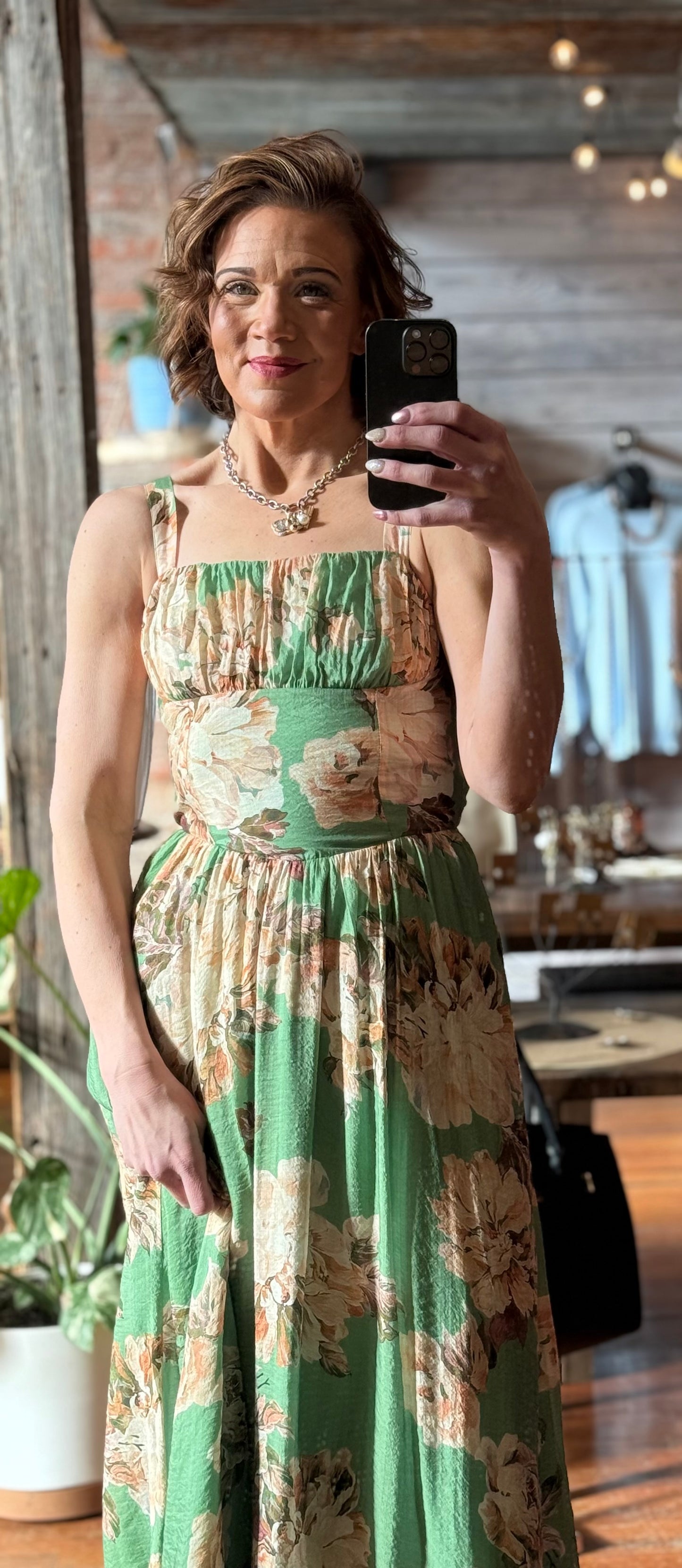 PEARL V WAIST DRESS
